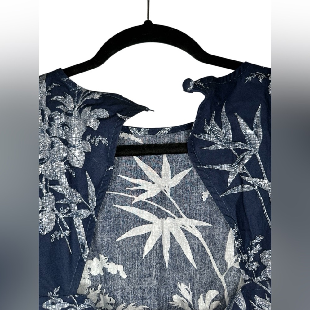 Palm Cutout Back Tie Cuff Mini Dress LOFT New with Tags size 10 - Picture 6 of 8